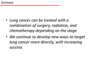 Lung Cancer Stages, Treatments and Targeted Therapies | PPTX