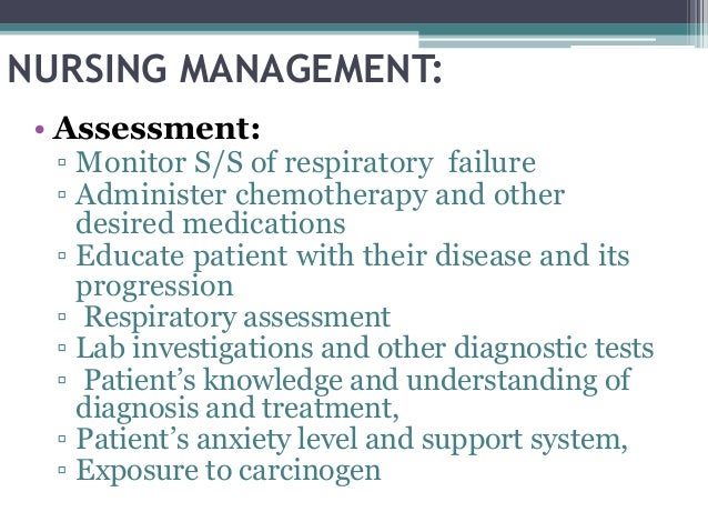 Nursing assignments case study lung cancer