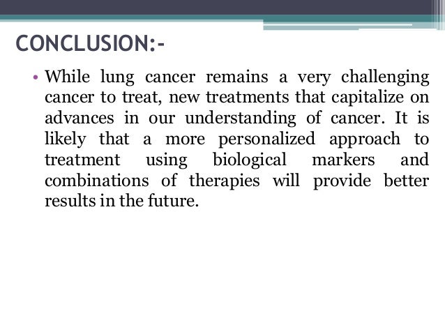Lung cancer ppt