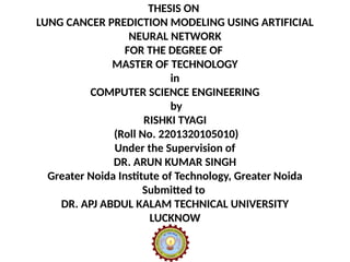 LUNG CANCER PREDICTION MODELING USING ARTIFICIAL NEURAL NETWORK.pptx