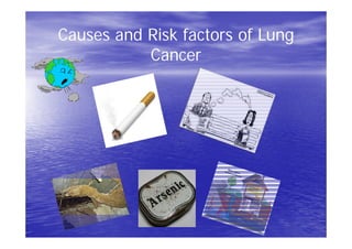 Causes and Risk factors of Lung
Cancer
 