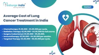 Lung Cancer Treatment Cost in India | PDF