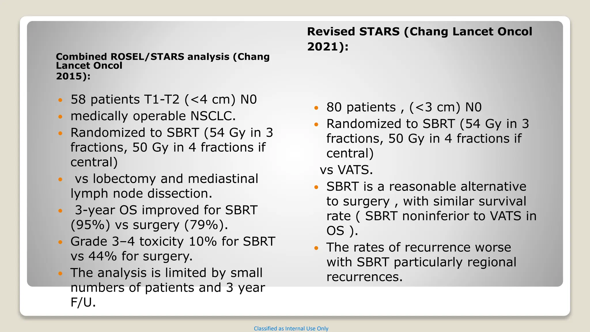 Role of radiotherapy in lung cancer as a treatment | PPTX