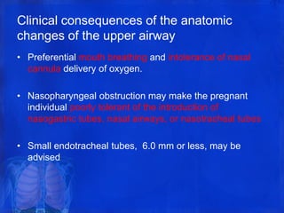 Changes in Respiratory System in Pregnancy | PPTX