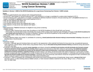 NCCN 2026 Lung Cancer Screening Guidelines: Updated Risk Assessment and ...