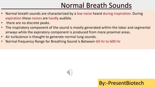 COPD , IPF and Lung Sound Samples | PPTX
