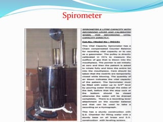 Spirometer
 