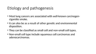 Comprehensive Overview of Lung Tumors: Types, Causes, and Clinical ...