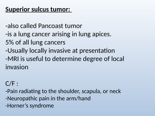 Comprehensive Radiological Overview of Lung Tumors and Thoracic ...