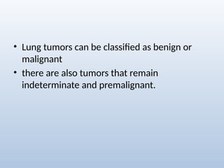 Comprehensive Radiological Overview of Lung Tumors and Thoracic ...