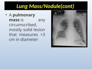 Comprehensive Radiological Overview of Lung Tumors and Thoracic ...