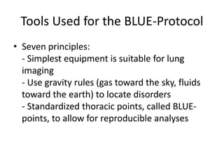 Lung ultrasound | PPTX