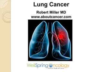 Lung Cancer
  Robert Miller MD
www.aboutcancer.com
 