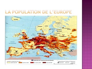 La population de l’europe