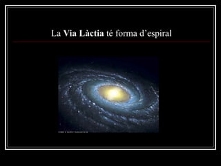 La  Via Làctia  té forma d’espiral 