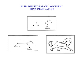 HI HA DIBUIXOS AL CEL NOCTURN?  BONA IMAGINACIÓ !! 