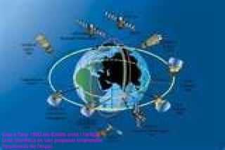 Cap a l'any 1950,els Estats units i l'antiga Unió Soviètica es van proposar emprendre l'exploració de l'espai. 