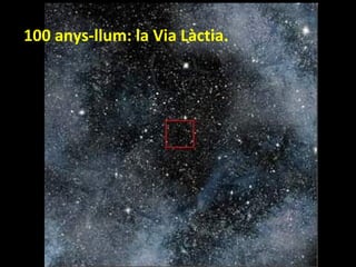 100 anys-llum: la Via Làctia.

 