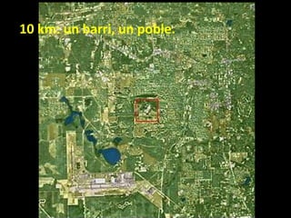 10 km: un barri, un poble.

 
