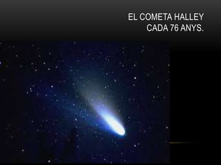 EL COMETA HALLEY
CADA 76 ANYS.
 