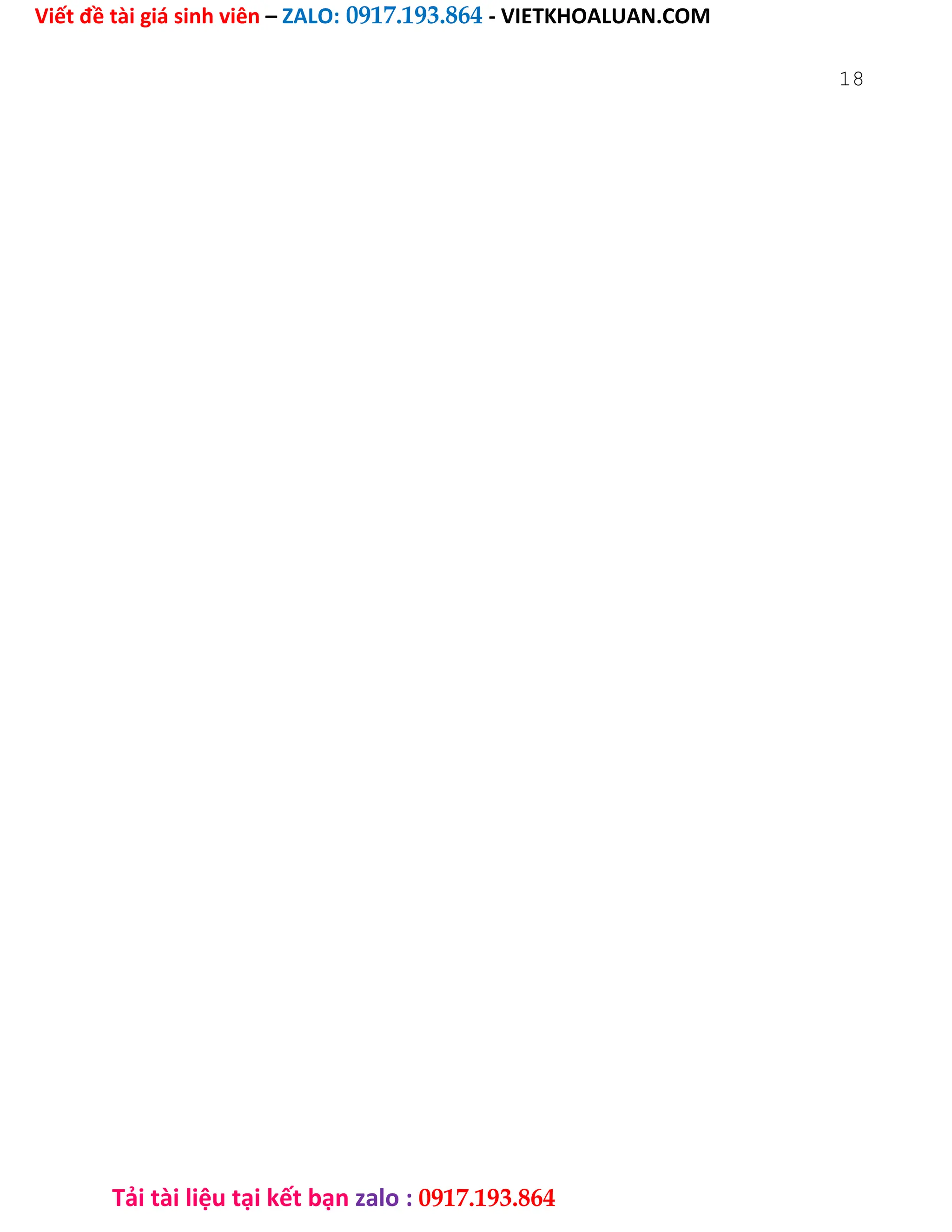 Viết đề tài giá sinh viên – ZALO: 0917.193.864 - VIETKHOALUAN.COM
Tải tài liệu tại kết bạn zalo : 0917.193.864
18
 