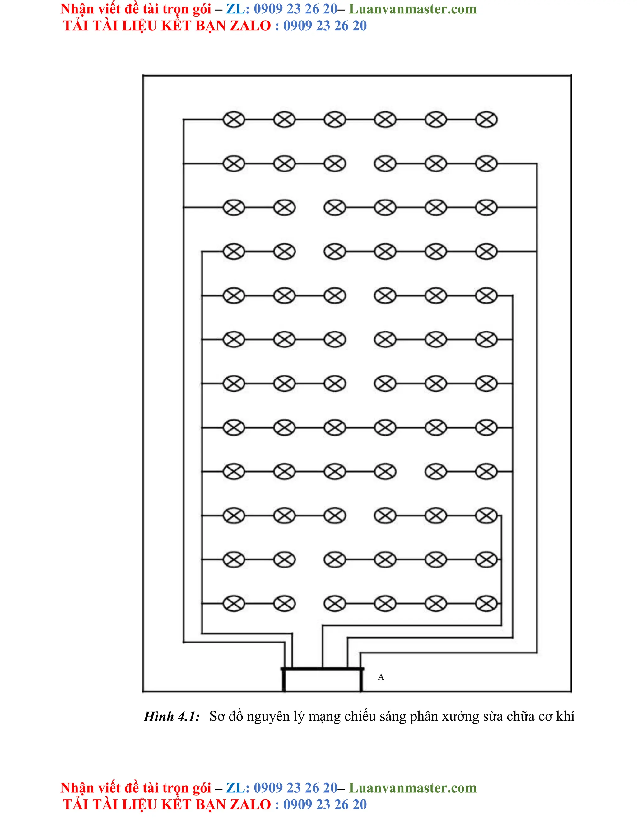 Nhận viết đề tài trọn gói – ZL: 0909 23 26 20– Luanvanmaster.com
TẢI TÀI LIỆU KẾT BẠN ZALO : 0909 23 26 20
Nhận viết đề tài trọn gói – ZL: 0909 23 26 20– Luanvanmaster.com
TẢI TÀI LIỆU KẾT BẠN ZALO : 0909 23 26 20
A
Hình 4.1: Sơ đồ nguyên lý mạng chiếu sáng phân xưởng sửa chữa cơ khí
 