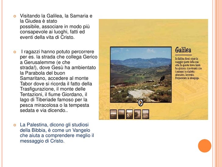 I Nomi Dei Luoghi Geografici Luoghi geografici vita Gesù