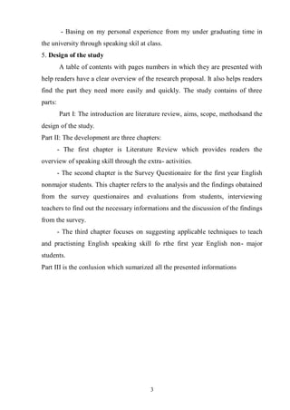 A study on how to improve english skill for the first year English ...