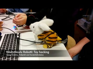 Luova ohjelmointikäsityökoulurobotissa