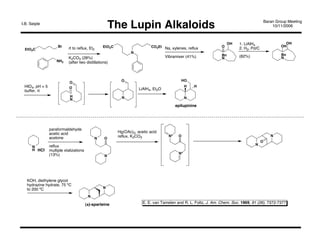 Lupin alkaloids baran | PDF
