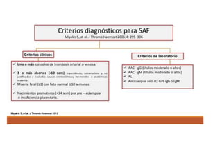 Lupus eritematoso sistémico (LES) y Síndrome antifosfolípidos | PPTX