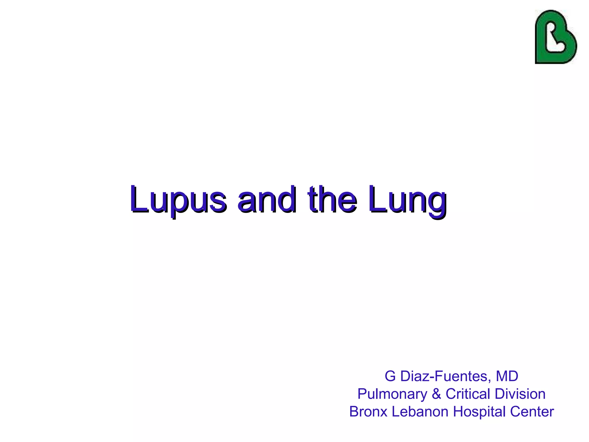 Lupus And The Lungs