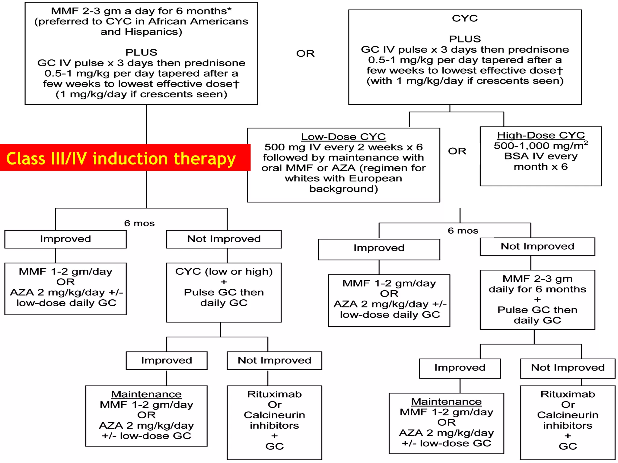 Class III/IV induction therapy
 