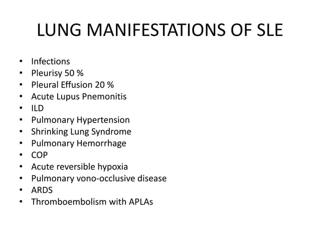 Lupus pneumonitis | PPT