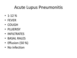 Lupus pneumonitis | PPTX