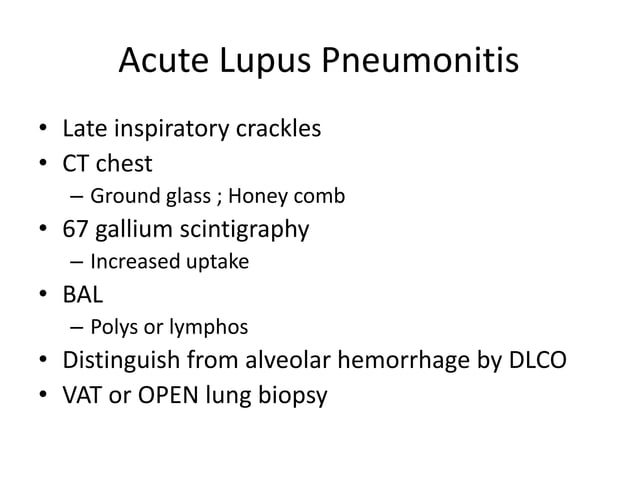 Lupus pneumonitis | PPT