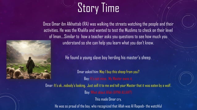 The Advice of Luqman the Wise-Allah's Knowledge | PPT