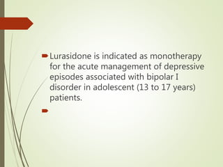 Lurasidone dr noor giasuddin | PPTX