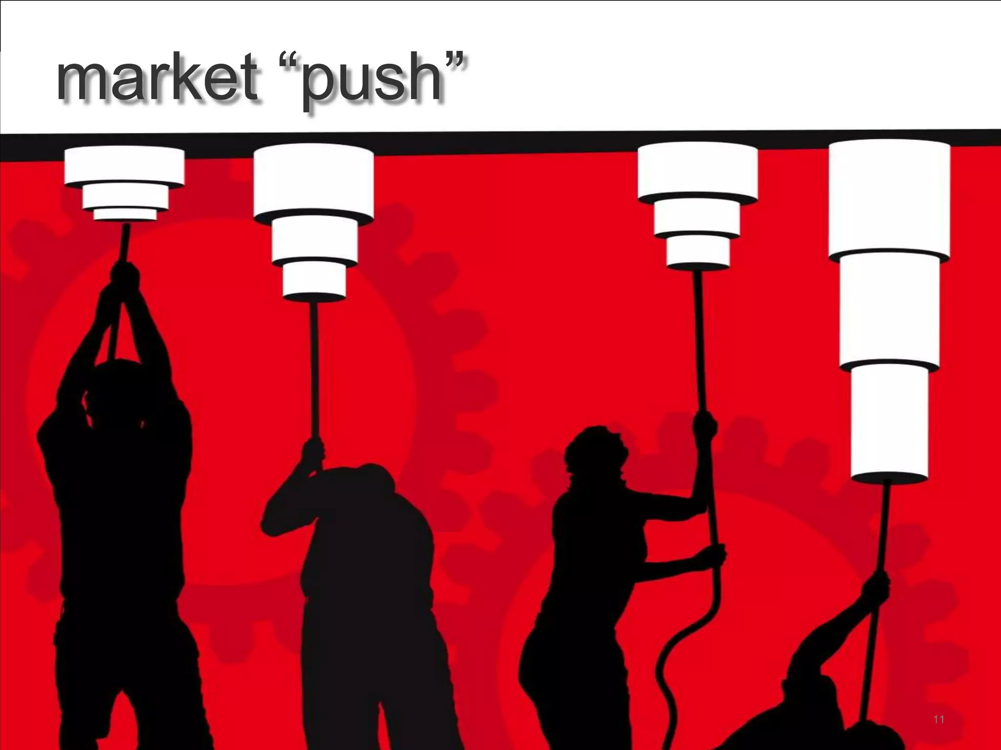 market “push”




                11
 
