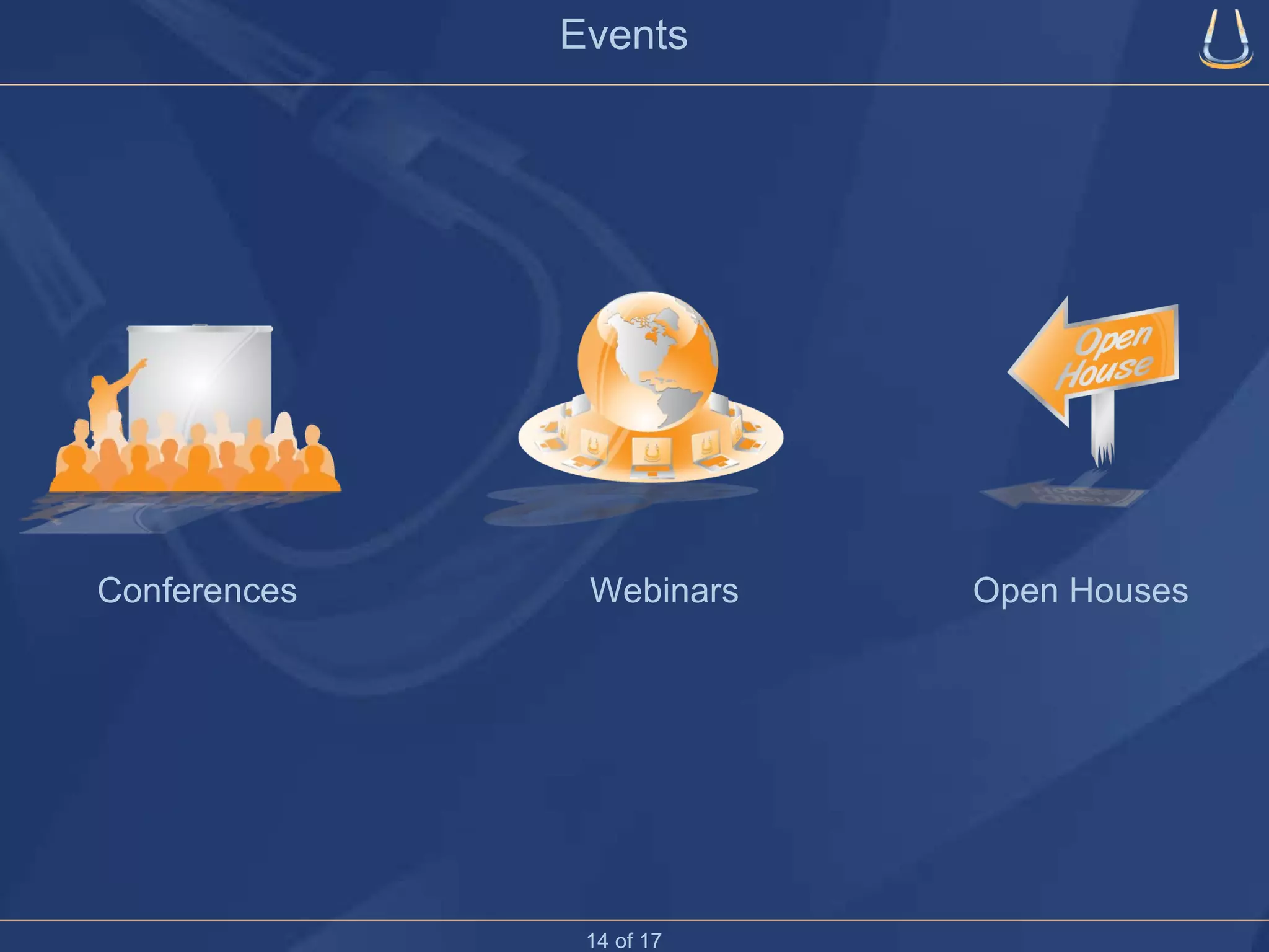Events Conferences  Webinars  Open Houses  14 of 17 