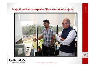 Copyright© 2013 EurosiaS.A. All RightsReserved.
ProjectLeadHarishexplainsClient–Karakas’projects
23/3/2014
21
 
