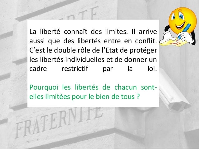L'usage des libertés Slide 2