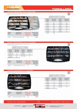 Fijación y Tornillería