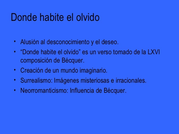 Luís cernuda donde habite el olvido