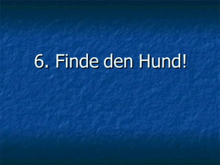 6. Finde den Hund! 
