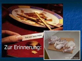 Zur Erinnerung: 