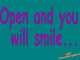 Open and you will smile... grapjes CS http://groups.google.com/group/grapjes-cs 