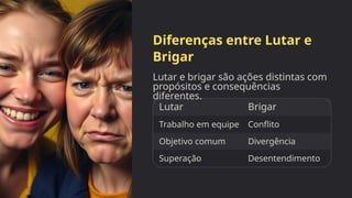 Diferença entre lutar e brigar aula delutas | PPTX