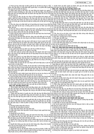 HUỲNH BÁ HỌC          20

   a) Tham gia họp, thảo luận và biểu quyết về các vấn đề của công ty; mỗi         5. Quyền tham gia biểu quyết của thành viên góp vốn được thực hiện
thành viên hợp danh có một phiếu biểu quyết hoặc có số phiếu biểu quyết          theo quy định của Luật này và Điều lệ công ty.
khác quy định tại Điều lệ công ty;                                                 Điều 136. Triệu tập họp Hội đồng thành viên
   b) Nhân danh công ty tiến hành các hoạt động kinh doanh các ngành,              1. Chủ tịch Hội đồng thành viên có thể triệu tập họp Hội đồng thành viên
nghề kinh doanh đã đăng ký; đàm phán và ký kết hợp đồng, thoả thuận              khi xét thấy cần thiết hoặc theo yêu cầu của thành viên hợp danh. Trường
hoặc giao ước với những điều kiện mà thành viên hợp danh đó cho là có lợi        hợp Chủ tịch Hội đồng thành viên không triệu tập họp theo yêu cầu của
nhất cho công ty;                                                                thành viên hợp danh thì thành viên đó triệu tập họp Hội đồng thành viên.
   c) Sử dụng con dấu, tài sản của công ty để hoạt động kinh doanh các             2. Thông báo mời họp có thể bằng giấy mời, điện thoại, fax, telex hoặc
ngành, nghề kinh doanh đã đăng ký; nếu ứng trước tiền của mình để thực           các phương tiện điện tử khác. Thông báo mời họp phải nêu rõ mục đích,
hiện công việc kinh doanh của công ty thì có quyền yêu cầu công ty hoàn          yêu cầu và nội dung họp, chương trình và địa điểm họp, tên thành viên
trả lại cả số tiền gốc và lãi theo lãi suất thị trường trên số tiền gốc đã ứng   yêu cầu triệu tập họp.
trước;                                                                             Các tài liệu thảo luận được sử dụng để quyết định các vấn đề quy định
   d) Yêu cầu công ty bù đắp thiệt hại từ hoạt động kinh doanh trong thẩm        tại khoản 3 Điều 135 của Luật này phải được gửi trước đến tất cả thành
quyền nếu thiệt hại đó xảy ra không phải do sai sót cá nhân của chính            viên; thời hạn gửi trước do Điều lệ công ty quy định.
thành viên đó;                                                                     3. Chủ tịch Hội đồng thành viên hoặc thành viên yêu cầu triệu tập họp
   đ) Yêu cầu công ty, thành viên hợp danh khác cung cấp thông tin về tình       chủ toạ cuộc họp. Cuộc họp của Hội đồng thành viên phải được ghi vào sổ
hình kinh doanh của công ty; kiểm tra tài sản, sổ kế toán và các tài liệu        biên bản của công ty. Nội dung biên bản phải có các nội dung chủ yếu sau
khác của công ty bất cứ khi nào nếu xét thấy cần thiết;                          đây:
   e) Được chia lợi nhuận tương ứng với tỷ lệ vốn góp hoặc theo thoả thuận         a) Tên, địa chỉ trụ sở chính, số và ngày cấp Giấy chứng nhận đăng ký
quy định tại Điều lệ công ty;                                                    kinh doanh, nơi đăng ký kinh doanh;
   g) Khi công ty giải thể hoặc phá sản, được chia một phần giá trị tài sản        b) Mục đích, chương trình và nội dung họp;
còn lại theo tỷ lệ góp vốn vào công ty nếu Điều lệ công ty không quy định          c) Thời gian, địa điểm họp;
một tỷ lệ khác;                                                                    d) Họ, tên chủ toạ, thành viên dự họp;
   h) Trường hợp thành viên hợp danh chết hoặc bị Toà án tuyên bố là đã            đ) Các ý kiến của thành viên dự họp;
chết thì người thừa kế của thành viên được hưởng phần giá trị tài sản tại          e) Các quyết định được thông qua, số thành viên chấp thuận và nội dung
công ty sau khi đã trừ đi phần nợ thuộc trách nhiệm của thành viên đó.           cơ bản của các quyết định đó;
Người thừa kế có thể trở thành thành viên hợp danh nếu được Hội đồng               g) Họ, tên, chữ ký của các thành viên dự họp.
thành viên chấp thuận;                                                             Điều 137. Điều hành kinh doanh của công ty hợp danh
   i) Các quyền khác theo quy định của Luật này và Điều lệ công ty.                1. Các thành viên hợp danh có quyền đại diện theo pháp luật và tổ chức
   2. Thành viên hợp danh có các nghĩa vụ sau đây:                               điều hành hoạt động kinh doanh hàng ngày của công ty. Mọi hạn chế đối
   a) Tiến hành quản lý và thực hiện công việc kinh doanh một cách trung         với thành viên hợp danh trong thực hiện công việc kinh doanh hàng ngày
thực, cẩn trọng và tốt nhất bảo đảm lợi ích hợp pháp tối đa cho công ty và       của công ty chỉ có hiệu lực đối với bên thứ ba khi người đó được biết về
tất cả thành viên;                                                               hạn chế đó.
   b) Tiến hành quản lý và hoạt động kinh doanh của công ty theo đúng              2. Trong điều hành hoạt động kinh doanh của công ty, thành viên hợp
quy định của pháp luật, Điều lệ công ty và quyết định của Hội đồng thành         danh phân công nhau đảm nhiệm các chức danh quản lý và kiểm soát công
viên; nếu làm trái quy định tại điểm này, gây thiệt hại cho công ty thì phải     ty.
chịu trách nhiệm bồi thường thiệt hại;                                             Khi một số hoặc tất cả thành viên hợp danh cùng thực hiện một số công
   c) Không được sử dụng tài sản của công ty để tư lợi hoặc phục vụ lợi ích      việc kinh doanh thì quyết định được thông qua theo nguyên tắc đa số.
của tổ chức, cá nhân khác;                                                         Hoạt động do thành viên hợp danh thực hiện ngoài phạm vi hoạt động
   d) Hoàn trả cho công ty số tiền, tài sản đã nhận và bồi thường thiệt hại      kinh doanh các ngành, nghề kinh doanh đã đăng ký của công ty đều không
gây ra đối với công ty trong trường hợp nhân danh công ty, nhân danh cá          thuộc trách nhiệm của công ty, trừ trường hợp hoạt động đó đã được các
nhân hoặc nhân danh người khác để nhận tiền hoặc tài sản khác từ hoạt            thành viên còn lại chấp thuận.
động kinh doanh các ngành, nghề đã đăng ký của công ty mà không đem                3. Công ty có thể mở một hoặc một số tài khoản tại ngân hàng. Hội đồng
nộp cho công ty;                                                                 thành viên chỉ định thành viên được uỷ quyền gửi và rút tiền từ các tài
   đ) Liên đới chịu trách nhiệm thanh toán hết số nợ còn lại của công ty nếu     khoản đó.
tài sản của công ty không đủ để trang trải số nợ của công ty;                      4. Chủ tịch Hội đồng thành viên, Giám đốc hoặc Tổng giám đốc có các
   e) Chịu lỗ tương ứng với phần vốn góp vào công ty hoặc theo thoả thuận        nhiệm vụ sau đây:
quy định tại Điều lệ công ty trong trường hợp công ty kinh doanh bị lỗ;            a) Quản lý và điều hành công việc kinh doanh hàng ngày của công ty với
   g) Định kỳ hàng tháng báo cáo trung thực, chính xác bằng văn bản tình         tư cách là thành viên hợp danh;
hình và kết quả kinh doanh của mình với công ty; cung cấp thông tin về             b) Triệu tập và tổ chức họp Hội đồng thành viên; ký các quyết định hoặc
tình hình và kết quả kinh doanh của mình cho thành viên có yêu cầu;              nghị quyết của của Hội đồng thành viên;
   h) Các nghĩa vụ khác theo quy định của Luật này và Điều lệ công ty.             c) Phân công, phối hợp công việc kinh doanh giữa các thành viên hợp
   Điều 135. Hội đồng thành viên                                                 danh; ký các quyết định về quy chế, nội quy và các công việc tổ chức nội
   1. Tất cả thành viên hợp lại thành Hội đồng thành viên. Hội đồng thành        bộ khác của công ty;
viên bầu một thành viên hợp danh làm Chủ tịch Hội đồng thành viên, đồng            d) Tổ chức sắp xếp, lưu giữ đầy đủ và trung thực sổ kế toán, hoá đơn,
thời kiêm Giám đốc hoặc Tổng giám đốc công ty nếu Điều lệ công ty không          chứng từ và các tài liệu khác của công ty theo quy định của pháp luật;
có quy định khác.                                                                  đ) Đại diện cho công ty trong quan hệ với cơ quan nhà nước; đại diện
   2. Thành viên hợp danh có quyền yêu cầu triệu tập họp Hội đồng thành          cho công ty với tư cách là bị đơn hoặc nguyên đơn trong các vụ kiện, tranh
viên để thảo luận và quyết định công việc kinh doanh của công ty. Thành          chấp thương mại hoặc các tranh chấp khác;
viên yêu cầu triệu tập họp phải chuẩn bị nội dung, chương trình và tài liệu        e) Các nhiệm vụ khác do Điều lệ công ty quy định.
họp.                                                                               Điều 138. Chấm dứt tư cách thành viên hợp danh
   3. Hội đồng thành viên có quyền quyết định tất cả công việc kinh doanh          1. Tư cách thành viên hợp danh chấm dứt trong các trường hợp sau đây:
của công ty. Nếu Điều lệ công ty không quy định thì quyết định các vấn đề          a) Tự nguyện rút vốn khỏi công ty;
sau đây phải được ít nhất ba phần tư tổng số thành viên hợp danh chấp              b) Chết hoặc bị Toà án tuyên bố là đã chết;
thuận:                                                                             c) Bị Toà án tuyên bố là mất tích, hạn chế năng lực hành vi dân sự hoặc
   a) Phương hướng phát triển công ty;                                           mất năng lực hành vi dân sự;
   b) Sửa đổi, bổ sung Điều lệ công ty;                                            d) Bị khai trừ khỏi công ty;
   c) Tiếp nhận thêm thành viên hợp danh mới;                                      đ) Các trường hợp khác do Điều lệ công ty quy định.
   d) Chấp nhận thành viên hợp danh rút khỏi công ty hoặc quyết định khai          2. Thành viên hợp danh có quyền rút vốn khỏi công ty nếu được Hội
trừ thành viên;                                                                  đồng thành viên chấp thuận. Trong trường hợp này, thành viên muốn rút
   đ) Quyết định dự án đầu tư;                                                   vốn khỏi công ty phải thông báo bằng văn bản yêu cầu rút vốn chậm nhất
   e) Quyết định việc vay và huy động vốn dưới hình thức khác, cho vay với       sáu tháng trước ngày rút vốn; chỉ được rút vốn vào thời điểm kết thúc năm
giá trị bằng hoặc lớn hơn 50% vốn điều lệ của công ty, trừ trường hợp            tài chính và báo cáo tài chính của năm tài chính đó đã được thông qua.
Điều lệ công ty quy định một tỷ lệ khác cao hơn;                                   3. Thành viên hợp danh bị khai trừ khỏi công ty trong các trường hợp
   g) Quyết định mua, bán tài sản có giá trị bằng hoặc lớn hơn vốn điều lệ       sau đây:
của công ty, trừ trường hợp Điều lệ công ty quy định một tỷ lệ khác cao            a) Không có khả năng góp vốn hoặc không góp vốn như đã cam kết sau
hơn;                                                                             khi công ty đã có yêu cầu lần thứ hai;
   h) Quyết định thông qua báo cáo tài chính hàng năm, tổng số lợi nhuận           b) Vi phạm quy định tại Điều 133 của Luật này;
được chia và số lợi nhuận chia cho từng thành viên;                                c) Tiến hành công việc kinh doanh không trung thực, không cẩn trọng
   i) Quyết định giải thể công ty.                                               hoặc có hành vi không thích hợp khác gây thiệt hại nghiêm trọng đến lợi
   4. Quyết định về các vấn đề khác không quy định tại khoản 3 Điều này          ích của công ty và các thành viên khác;
được thông qua nếu được ít nhất hai phần ba tổng số thành viên hợp danh            d) Không thực hiện đúng các nghĩa vụ của thành viên hợp danh.
chấp thuận; tỷ lệ cụ thể do Điều lệ công ty quy định.
 