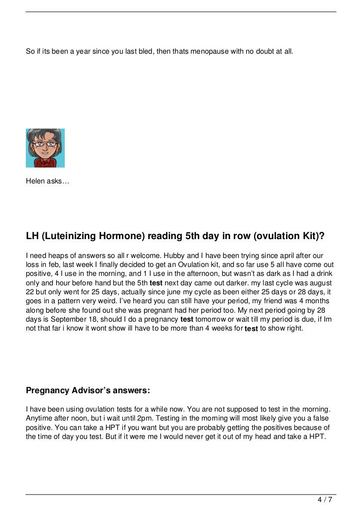 Luteinizing Hormone Test